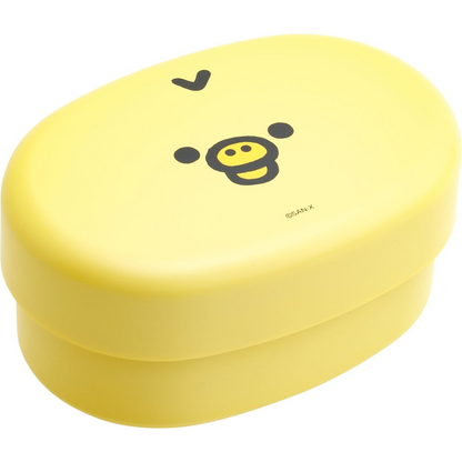 Rilakkuma轻松熊｜ San-X 2 Tier Lunch Box /Basic Rilakkuma Favorite Things最喜欢的东西系列脸型双层便当盒/饭盒/午餐盒｜约95×140×65mm