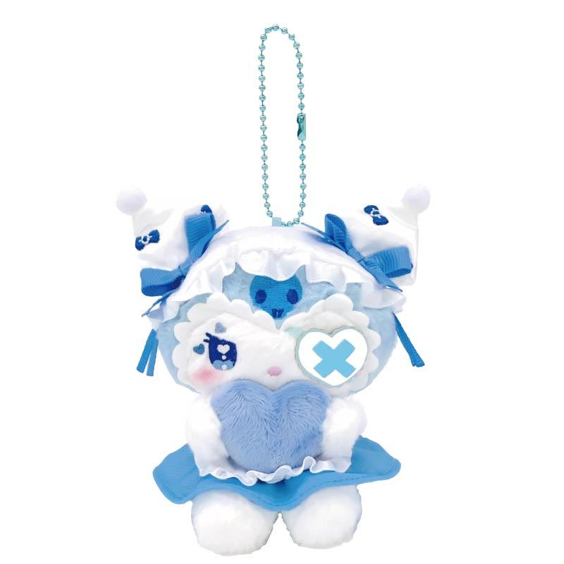 Sanrio｜My Melody×Kuromi DOLLYMIX  Mascot Holder /Plush Keychain | 14cm×13cm×5cm  approx.