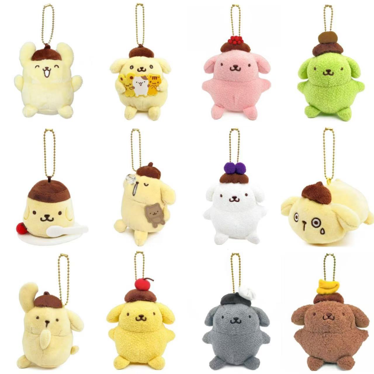 Sanrio｜Pompompurin 30th Anniversary Mascot Holder /Plush Keychain｜12.5×10×8cm approx.
