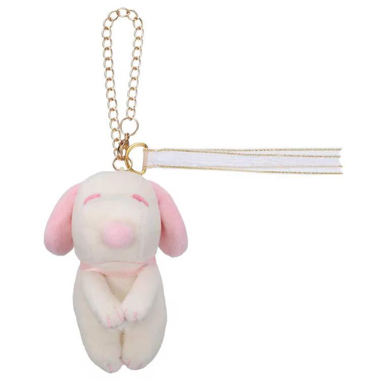 Snoopy｜Peanuts Cacao Chokkori-san Mascot Holder /Plush Keychain｜W55 x H90 x D70mm approx.