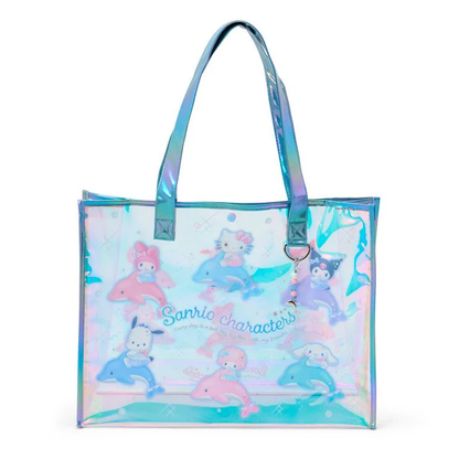 Sanrio｜Shiny Dolphin Characters PVC Tote Bag｜W43×D12×H33cm approx.