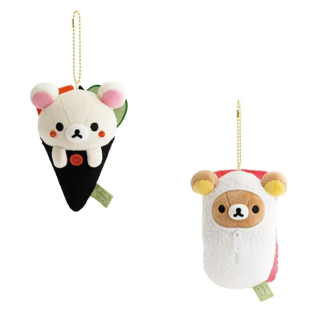 Rilakkuma｜Anytime Sushi Hand Roll Sushi Mascot Holder /Plush Keychain｜130×90×55mm approx.