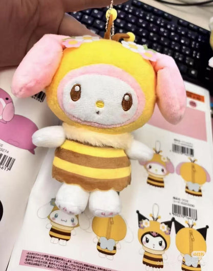 Sanrio｜Bumblebee Mascot Pouch Keychain｜5.0 x 10.0 x 14.0cm approx.