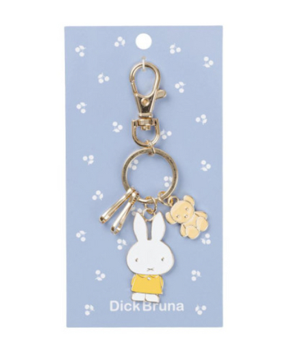 Miffy｜Metal Keychain/Keyring｜38×108×2mm approx.