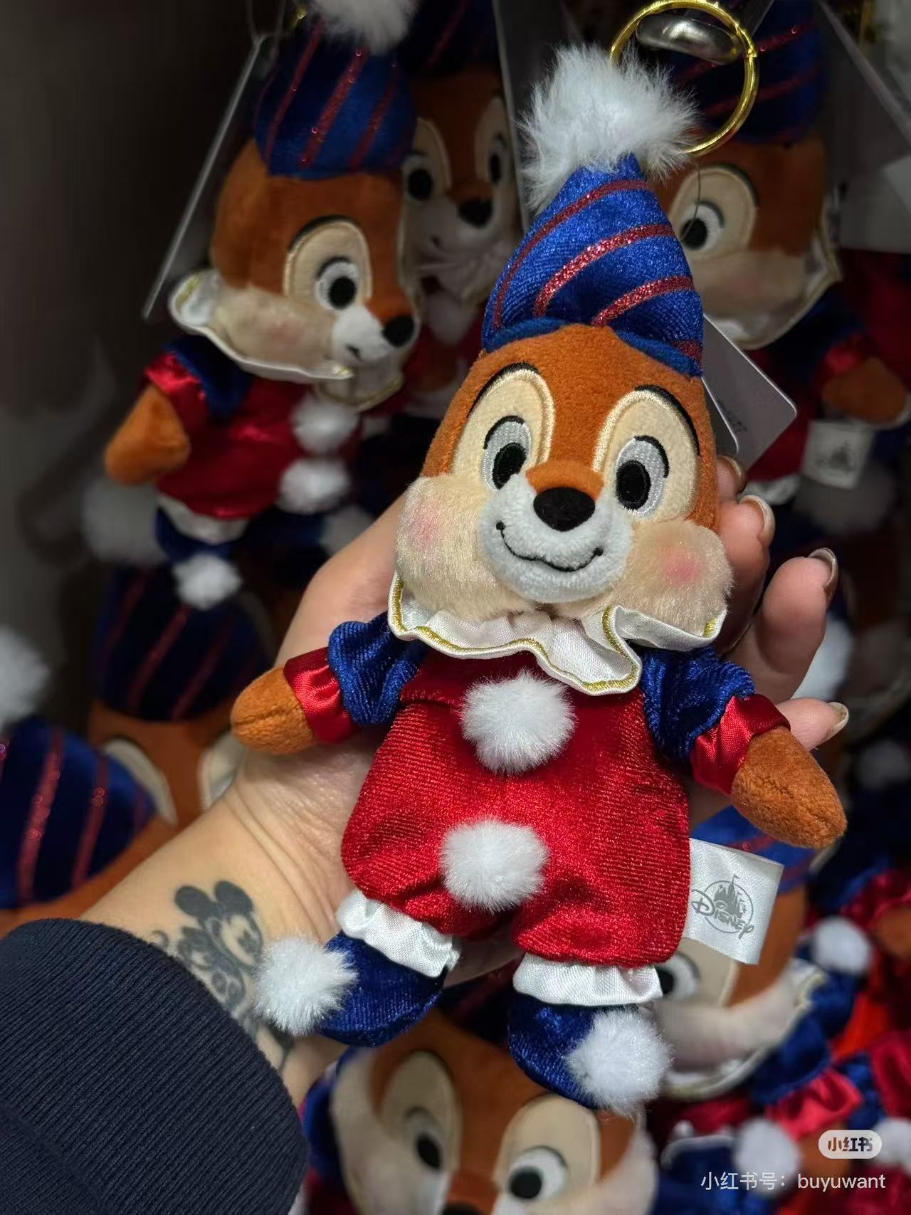 Disney｜Pierrot Costume Mascot Holder /Plush Keychain｜18×14×8cm approx.