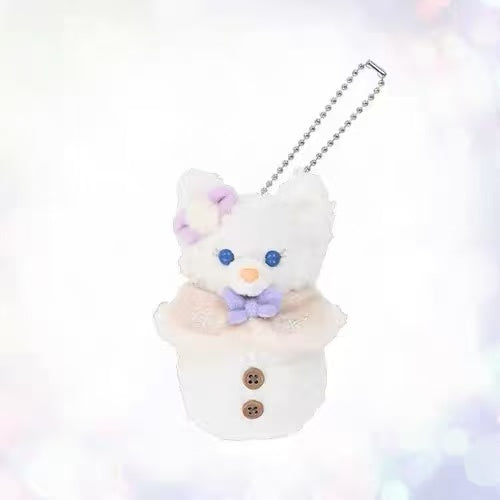 Disney｜Duffy and friend Winter 2025 snowman Mascot Holder /Plush Keychain