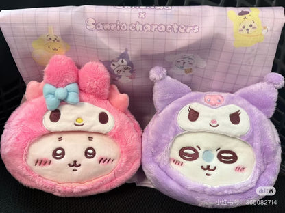 【limit 1】Sanrio｜Chiikawa X Sanrio Characters  Plush Shoulder Bag｜15 x 12.8 x 5cm approx.