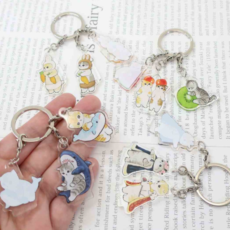 Mofusand｜3 acrylic Keychain/Keyring｜1个