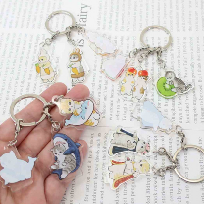 Mofusand｜3 acrylic Keychain/Keyring｜1个