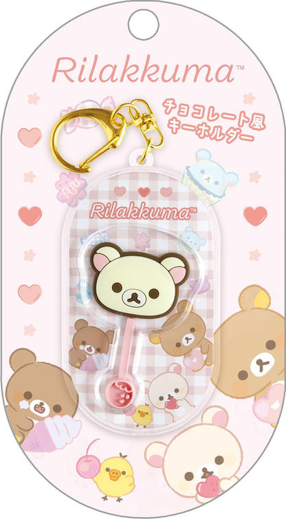 Rilakkuma｜Chocolate Style Acrylic Keychain/Keyring｜80×44×7mm approx.