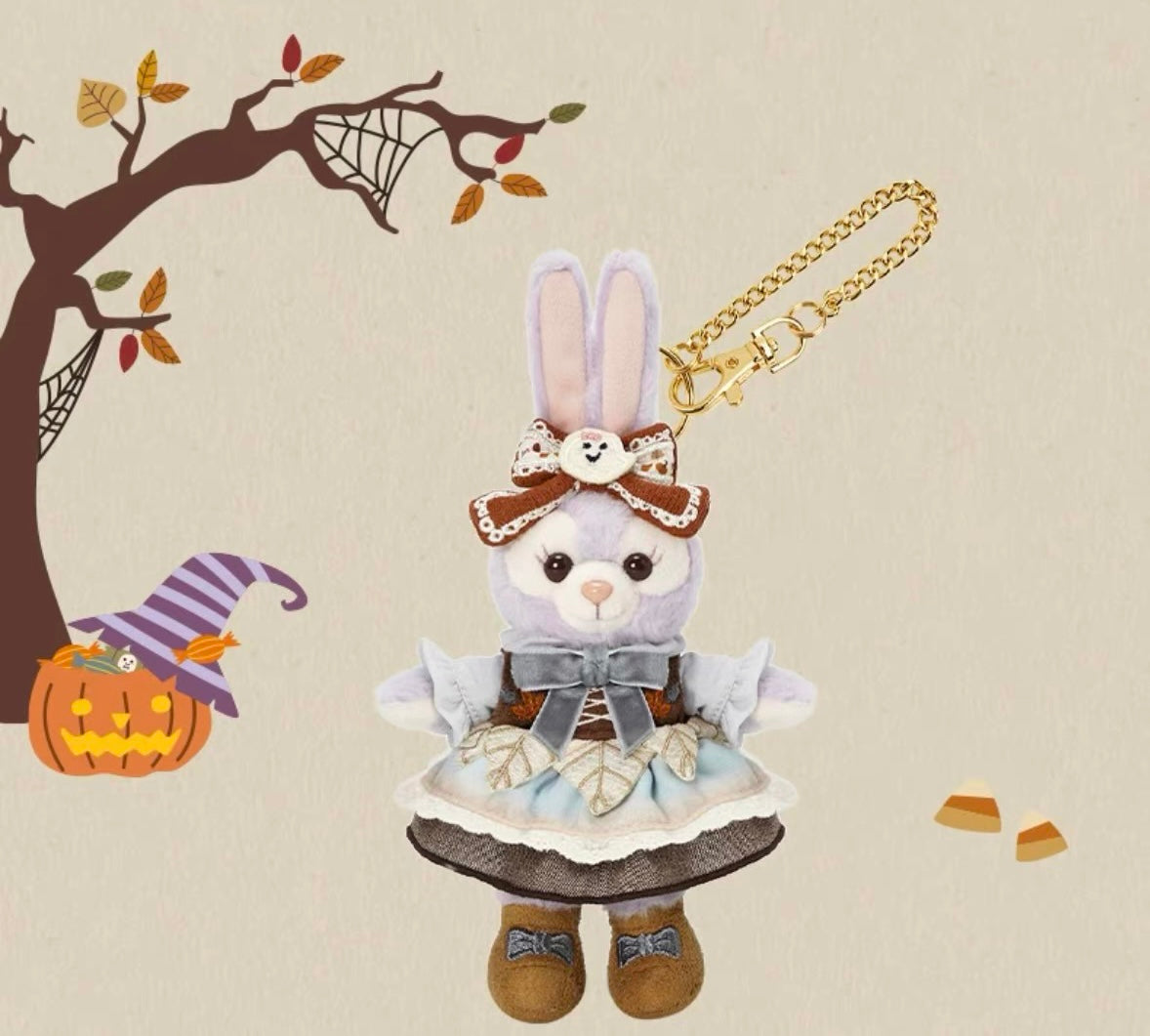 Disney SH｜24 Autumn Plush Dolls keychain/ Mascot holder 2024万圣节限定达菲和朋友们系列毛绒挂件