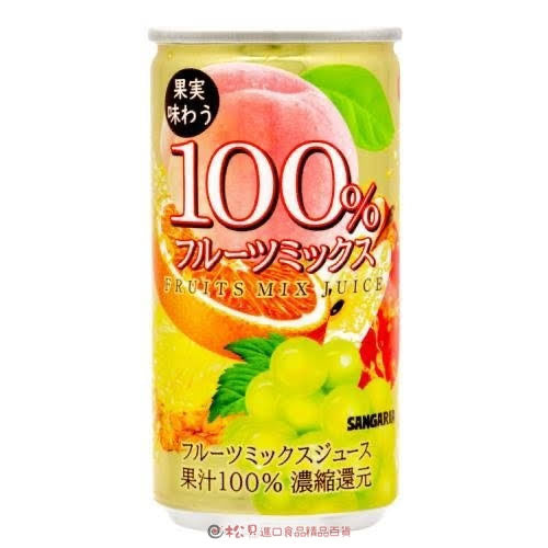 Sangaria三佳利｜金罐果汁100%浓缩还原综合果味果汁｜182ml【24.05】