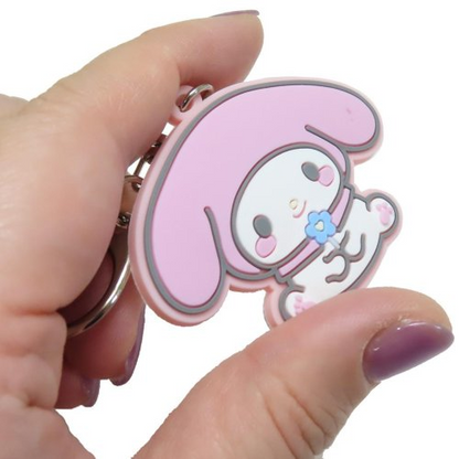 Sanrio｜Flora Rubber Keychain/Keyring｜65×65×3mm approx.