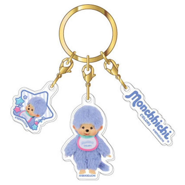 Monchhichi｜Acrylic Keychain 3 Charm｜33×52×3mm approx.