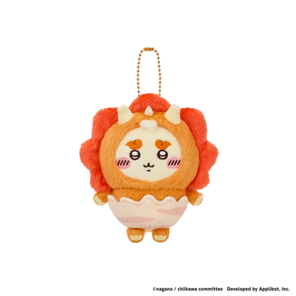chiikawa｜Pocket Dinosaur Mascot Holder /Plush Keychain｜H120 x W100 x D80mm approx.