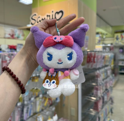 Sanrio｜ Characters Cuppy Ramune Mascot Holder /Plush Keychain｜H12.5 x W15 x D8cm approx.