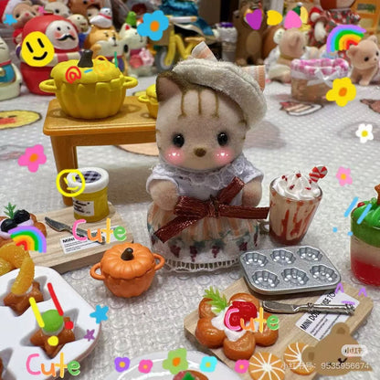 【limit 1】SylvanianFamilies｜Striped Cat Baby Elegant Set