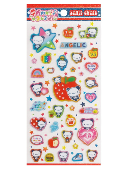 Sanx｜Heisei Retro Happy Happy Collection Nakayoshi Net Sticker｜200×95mm approx.