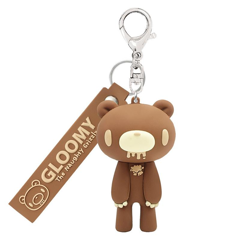 Gloomy Bear｜"GLOOMY The Naughty Grizzly" Keychain/Keyring｜8 × 8 × 8 cm approx.