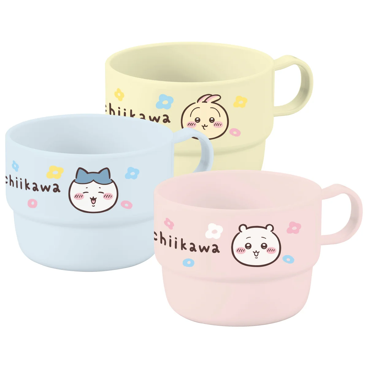 chiikawa｜Happy Flower Stacking Plastic Cup Set｜80×103×62mm approx.