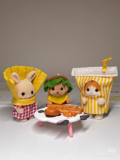 【limit 1】SylvanianFamilies｜35th Baby Trio hamburger set
