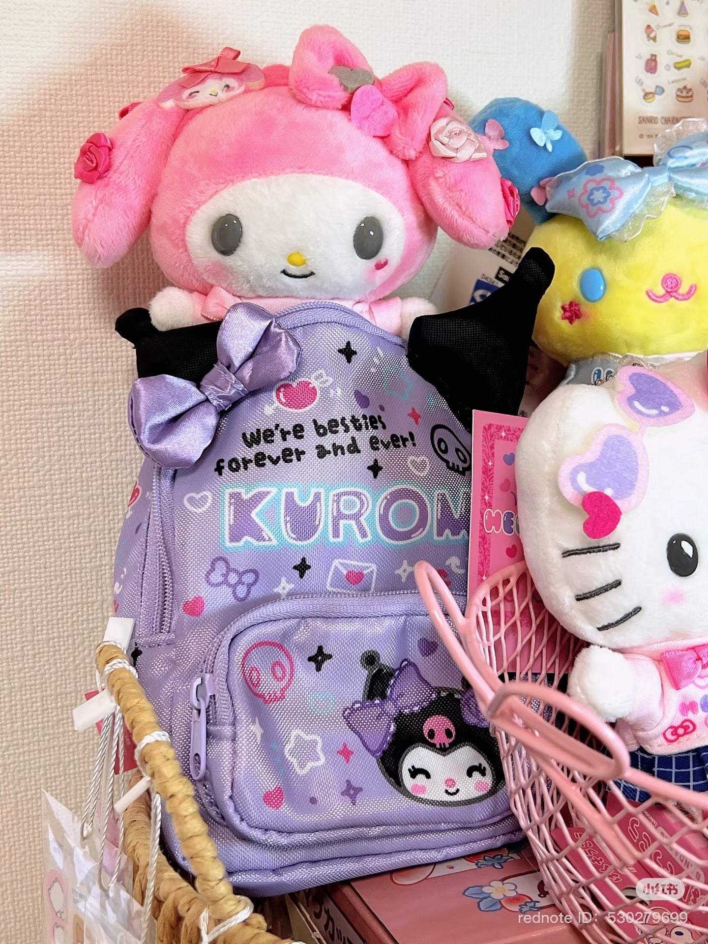 【limit 1】Sanrio｜Academy Sparkle Festival Mascot Holder /Plush Keychain｜15.5 x 10.4 x 7.3cmapprox.