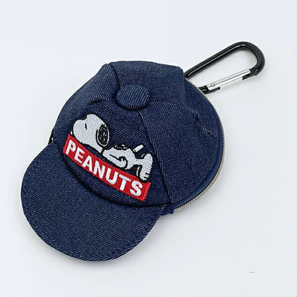 Snoopy｜PEANUTS Cap Mini Pouch｜H12 x W9 x D6cm approx.
