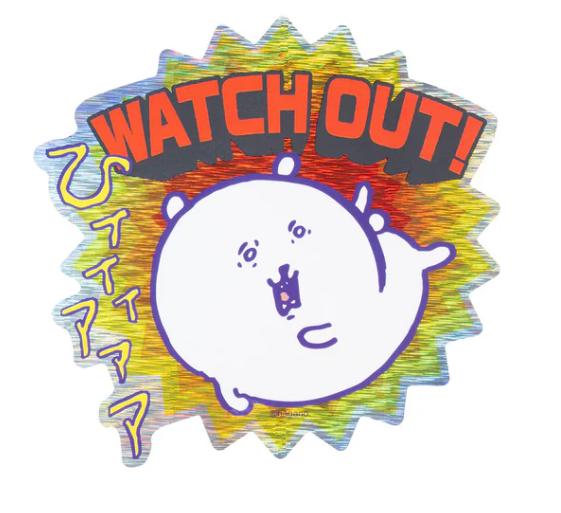 Nagano｜Characters Hologram Large Sticker｜H68 x W126mm approx.