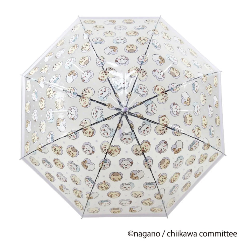 Chiikawa 吉伊卡哇｜角色可爱图案长柄透明伞｜伞骨58cm
