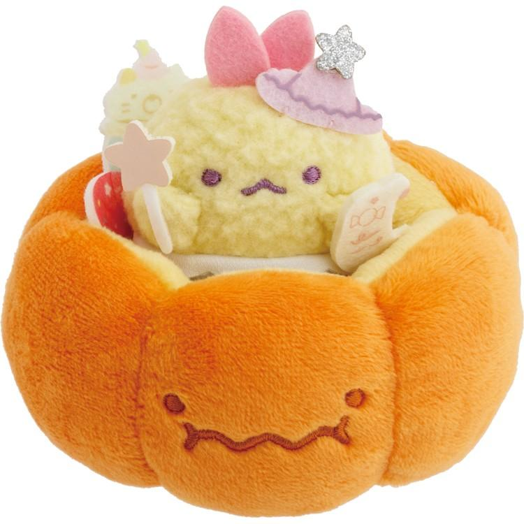 Sumikko gurashi｜Magical Halloween Scene Plush Ebi Ten no Shippo &amp; Pumpkin Accessory Case｜50×50×40mm approx.