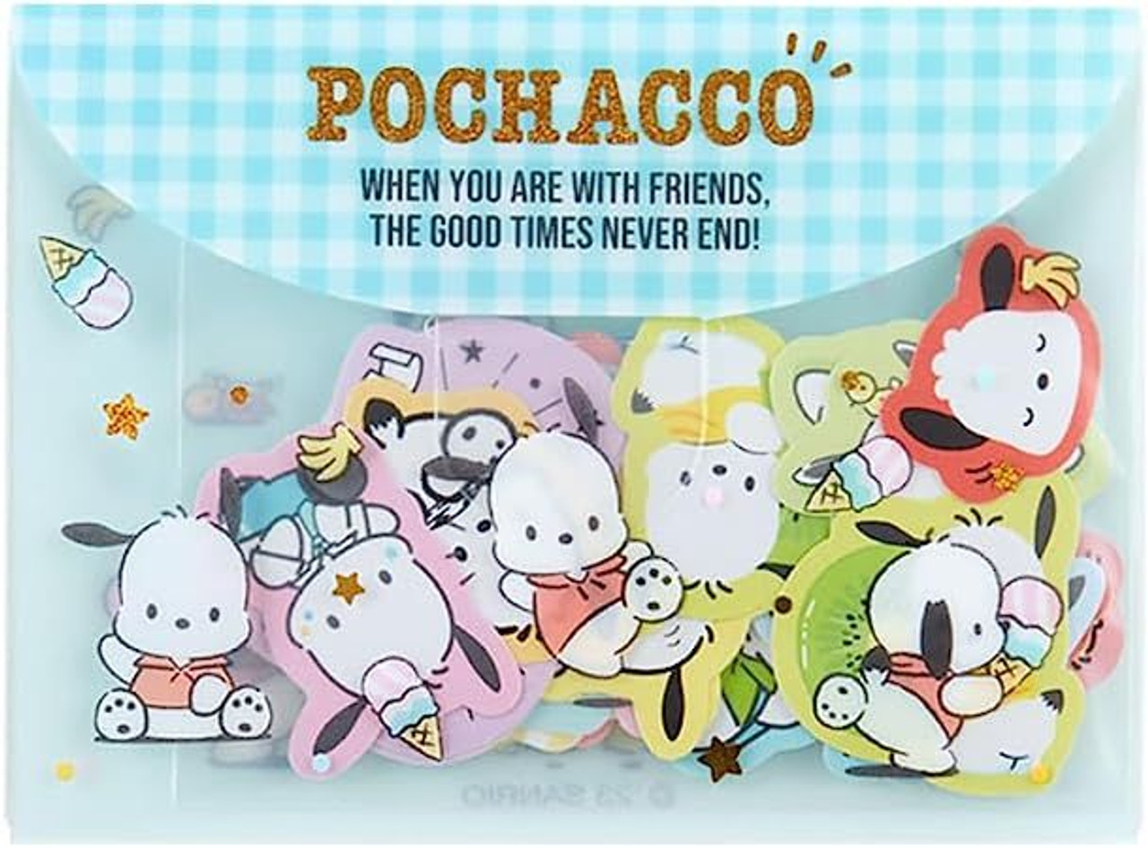 Sanrio｜Flake Sticker &amp; Case Set｜40piece
