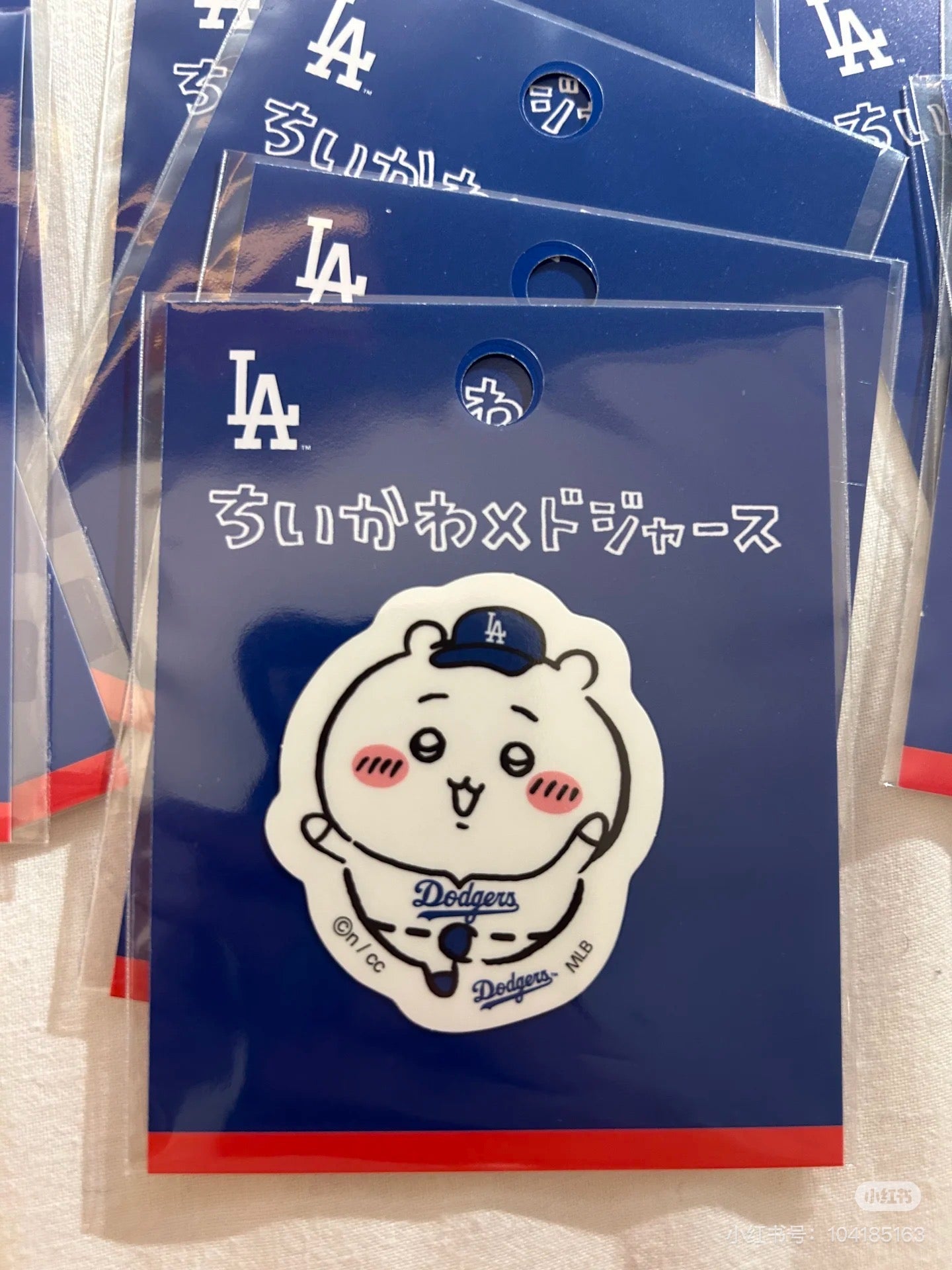 Chiikawa｜Chiikawa X  MLB Tokyo Series Die-cut Sticker｜H64 x W62mm approx.