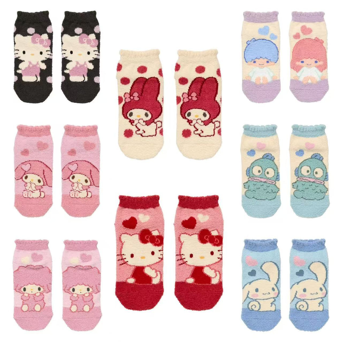 Sanrio｜Characters Fluffy Socks｜23-25cm approx.