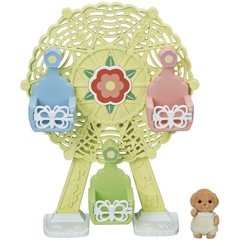 SylvanianFamilies森贝儿家族｜Baby Ferris Wheel-Poodle贵宾犬+摩天轮套组/玩具/过家家5333