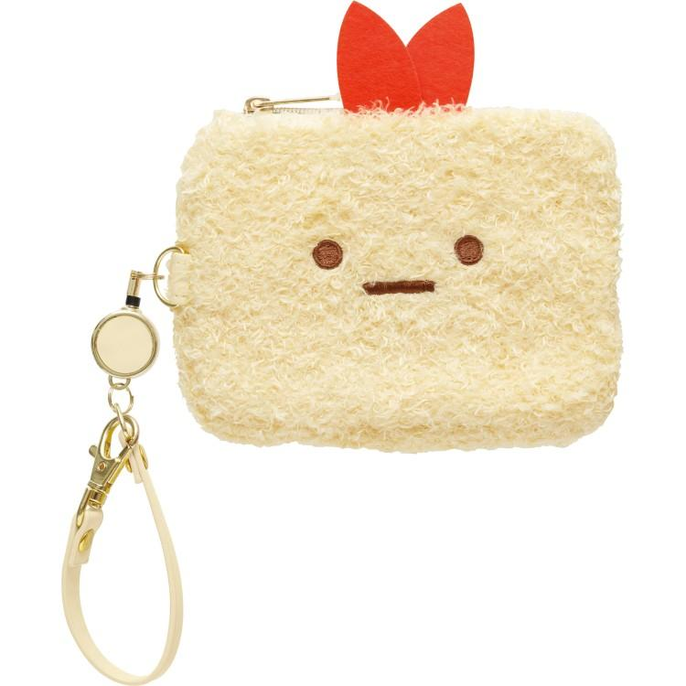 Sumikko gurashi｜Penguin? Face Mini Pouch &amp; Pass Case Card Holder with Reel｜100×130×20mm approx.
