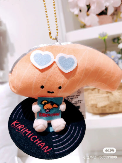 Sanrio三丽鸥｜ Original Mascot Holder - Kirimichan/Gudetama / Summer Festival夏日音乐祭三文鱼切片懒蛋蛋毛绒挂件/包挂｜約11.5 x 10.3 x 8.3cm