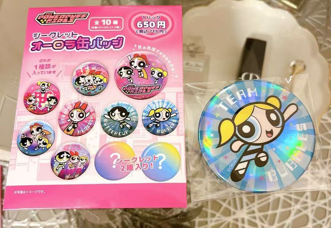 Powerpuff Girls｜Secret Aurora Can Badge mystery bag/blind box/All 10 types｜1pcs
