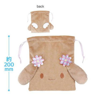 Sanrio｜Cinnamoroll Cinnamo Angels Face Drawstring Bag｜H200 x W240 x D30mm approx.