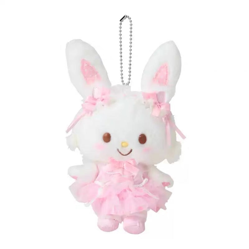 【limit 1】Sanrio｜White Cat Ballerina Mascot Holder /Plush Keychain｜9.5 x 6 x 13cm approx.