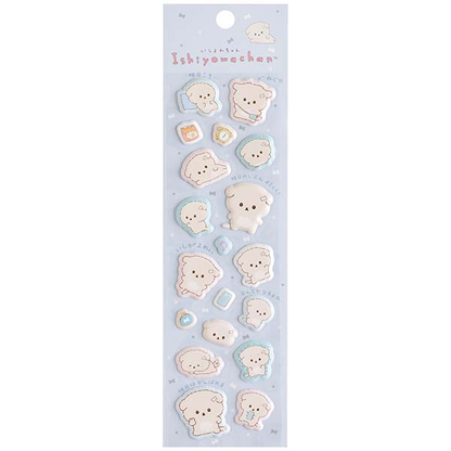 Sanx｜Love My Favorite Idol Ishiyowa-chan Squishy Sticker｜195×55mm approx.