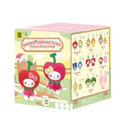 Sanrio｜Characters Fruit &amp; Vegetable Series Mini Vinyl Keychain mystery bag/blind box/All 8 types｜1pcs