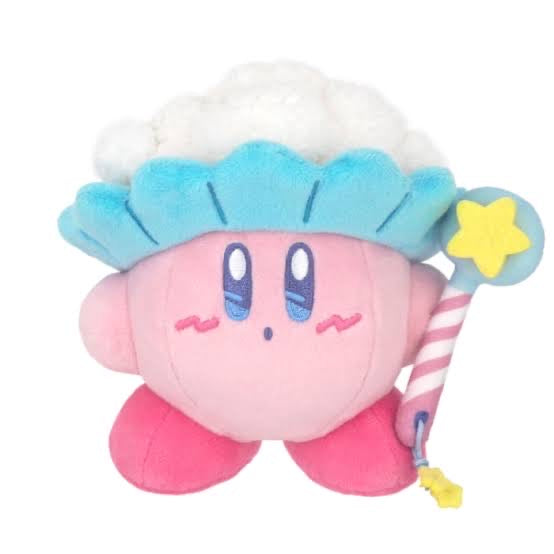 Kirby｜点点嘴巨可爱！柔软卡比甜梦系列泡澡满头泡泡/毛绒玩偶/小公仔 ｜约W16.5 x D12 x H14 cm