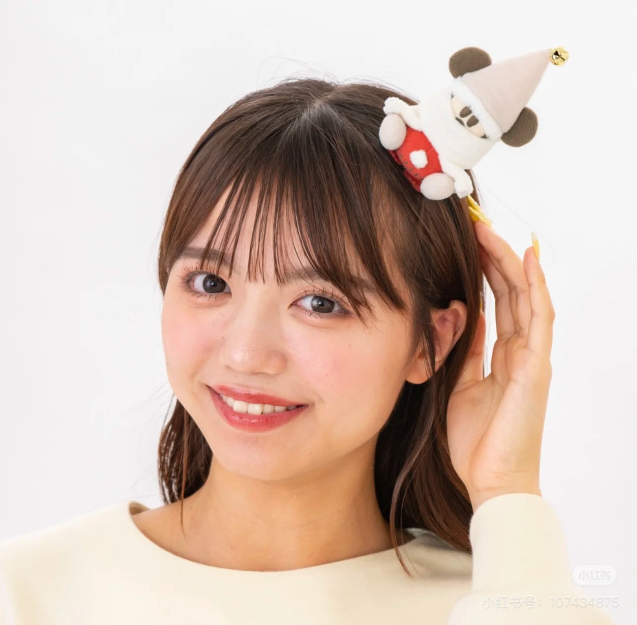 Disney迪士尼 ｜Merry Lil RingRing Mickey东迪2024圣诞精灵妖精米奇系列毛绒玩偶发夹/肩夹