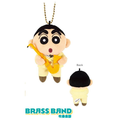 Crayon shin-chan｜Brass Band Club Mascot Holder /Plush Keychain｜12cm×8.5cm×5cm approx.