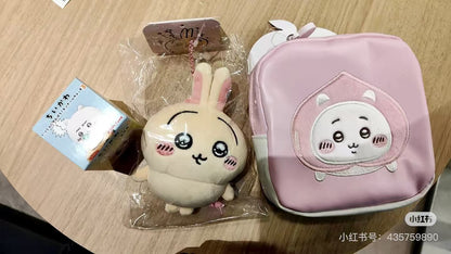 Chiikawa｜Peach series Square pouch｜H130×W130×D40mm approx.