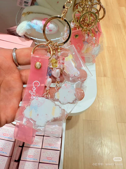 Sanrio｜Cogimyun Sweets Party 10th Anniversary Hand Strap Phone Charm｜4×0.3×3cm approx.