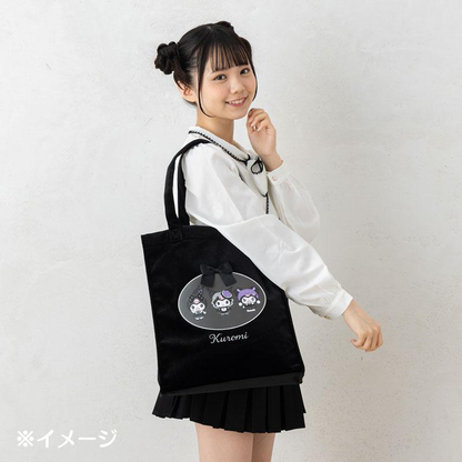 Sanrio｜Monochrome Fashion Series All Black Kuromi Mode Tote Bag｜W32 x D8 x H36cm approx.