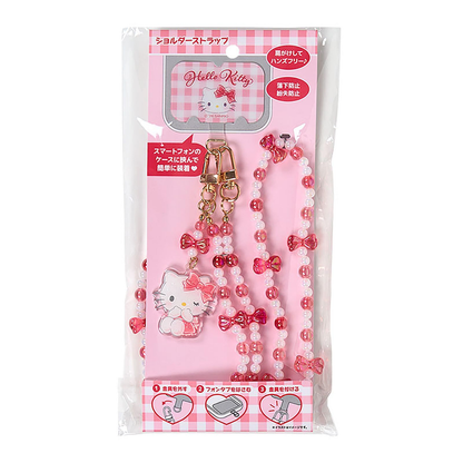 Sanrio｜Bead Ribbon Charm Phone Shoulder Strap｜5.5×3.5cm approx.