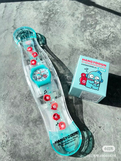 Sanrio｜Hangyodon 40th Anniversary Happy Life Rubber Watch｜3.3×1×4cm approx.
