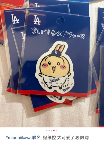 Chiikawa｜Chiikawa X  MLB Tokyo Series Die-cut Sticker｜H64 x W62mm approx.